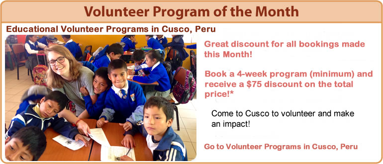 VOLUNTEER PROGRAM OF THE MONTH